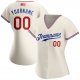 Kid's Custom Cream Red-Royal Authentic American Flag Fashion Baseball Jersey