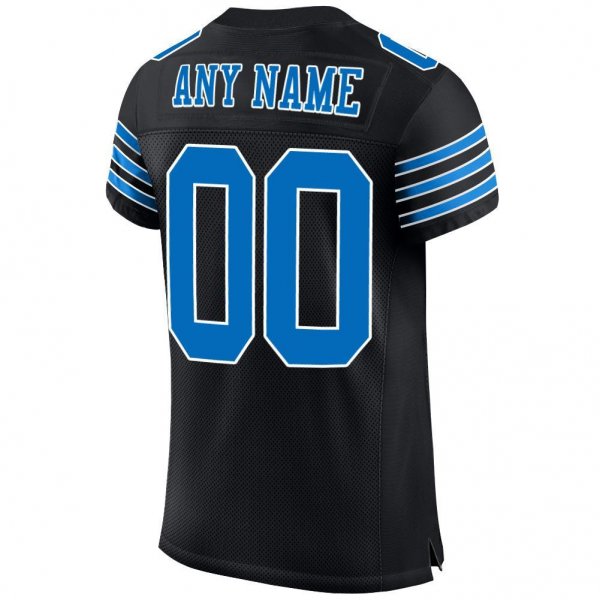 Preschool Custom Black Panther Blue-White Mesh Authentic Football Jersey