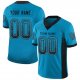 Youth Custom Panther Blue Black-Gray Mesh Drift Fashion Football Jersey