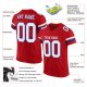 Preschool Custom Red White-Royal Mesh Authentic Football Jersey