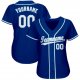 Youth Custom Royal White-Light Blue Baseball Jersey