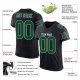 Women's Custom Black Gotham Green-White Mesh Authentic Football Jersey