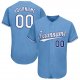 Women's Custom Light Blue White-Royal Baseball Jersey