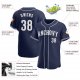 Men's Custom Navy White Authentic Baseball Jersey