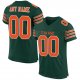 Preschool Custom Green Orange-White Mesh Authentic Football Jersey