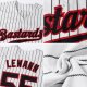 Preschool Custom White Black Pinstripe Black-Red Authentic Baseball Jersey