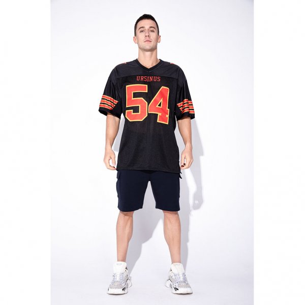 Preschool Custom Black Scarlet-Gold Mesh Authentic Football Jersey