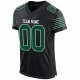 Preschool Custom Black Gotham Green-White Mesh Authentic Football Jersey