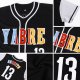 Women's Custom Black White-Gold Authentic Baseball Jersey