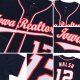 Men's Custom Navy White-Red Baseball Jersey