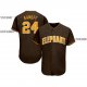 Women's Custom Brown Gold-White Baseball Jersey