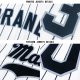 Men's Custom White Black Pinstripe Black-Gray Baseball Jersey