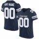 Preschool Custom Navy White-Light Gray Mesh Authentic Football Jersey