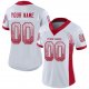 Youth Custom White Red-Gray Mesh Drift Fashion Football Jersey