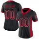 Youth Custom Black Red-Gray Mesh Drift Fashion Football Jersey