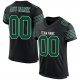 Preschool Custom Black Gotham Green-White Mesh Authentic Football Jersey