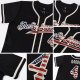 Kid's Custom Black Vintage USA Flag-Cream Authentic Baseball Jersey