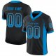 Youth Custom Black Panther Blue-Gray Mesh Drift Fashion Football Jersey