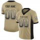 Women's Custom Vegas Gold Black-White Mesh Drift Fashion Football Jersey