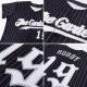 Kid's Custom Black Gray Pinstripe White-Gray Authentic Baseball Jersey