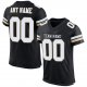 Preschool Custom Black White-Vegas Gold Mesh Authentic Football Jersey