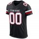 Preschool Custom Black White-Red Mesh Authentic Football Jersey