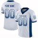 Women's Custom White Royal Mesh Drift Fashion Football Jersey