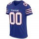 Men's Custom Royal White-Red Mesh Authentic Football Jersey