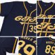 Men's Custom Navy Gold Authentic Baseball Jersey