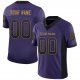 Men's Custom Purple Black-Old Gold Mesh Drift Fashion Football Jersey