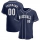 Preschool Custom Navy White Authentic Baseball Jersey