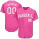 Preschool Custom Pink White Authentic Baseball Jersey