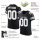 Preschool Custom Black White-Vegas Gold Mesh Authentic Football Jersey