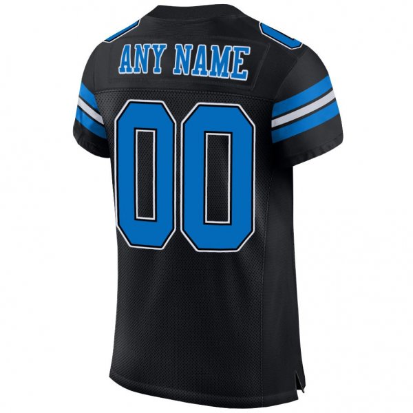 Preschool Custom Black Panther Blue-White Mesh Authentic Football Jersey