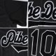 Women's Custom Black Black-Gray Authentic Baseball Jersey