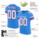 Preschool Custom Powder Blue White-Red Mesh Authentic Football Jersey