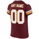 Kid's Custom Burgundy White-Gold Mesh Authentic Football Jersey