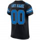 Kid's Custom Black Panther Blue-White Mesh Authentic Football Jersey