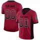 Youth Custom Cardinal Black-White Mesh Drift Fashion Football Jersey