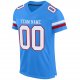 Preschool Custom Powder Blue White-Red Mesh Authentic Football Jersey