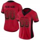 Youth Custom Red Black-Old Gold Mesh Drift Fashion Football Jersey