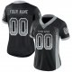 Men's Custom Black Silver-White Mesh Drift Fashion Football Jersey