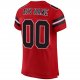 Preschool Custom Red Black-White Mesh Authentic Football Jersey