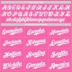 Kid's Custom Pink White Authentic Baseball Jersey