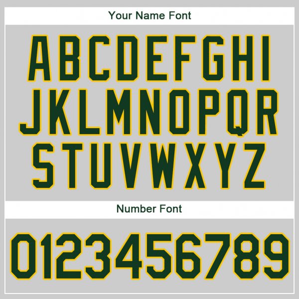 Preschool Custom Gray Green-Gold Authentic Baseball Jersey