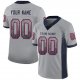 Men's Custom Light Gray Navy-Scarlet Mesh Drift Fashion Football Jersey